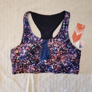 NWT oiselle | Disco Print Spandos Base Bra